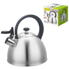 чайник мет. Maestro 2,5л. з жорсткою чорною ручкою  MR-1302  (12)