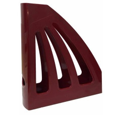 лоток для паперу вертик. ЛВ-03 пластмас. на 1 відділ. (КІП) темно-червоний  (16)