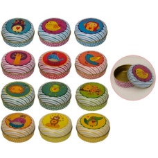 скринька металева в кул. 6,5х6,5х3см., 36шт. в диспл. 29х22х9см.  03087-17  (36/432)