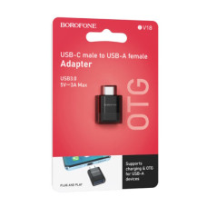 адаптер Borofone Type-C male to USB female USB3.0  BV18