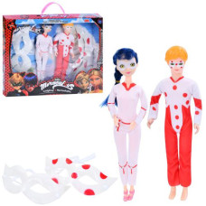 лялька LDC 2шт. 29см. (1шт. - шарнірна), 2 маски 23см., в кор. 42х33х5см.  8888В-1  (28)