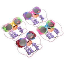 набір 2 гумки для волосся + 2 шпильки + сонцезахисні окуляри на бліст.  WW02192  (1/360)