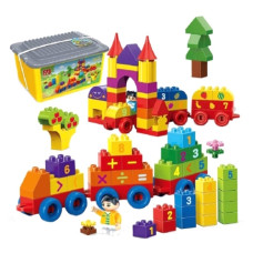конструктор Banbao "Великі блоки" Потяг з цифрами 136 ел. у валізі  5107