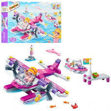 конструктор Banbao "Модий пляж" Літак та катер 172 ел. в кор.  6132