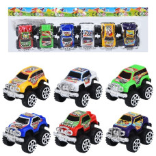 набір джипів 6шт. 6см. в кул. 27,5х6х4см.  893А  (180)