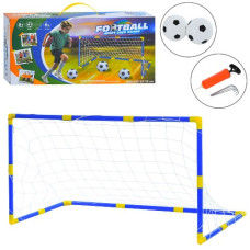 ворота футбольні 120х56х62см., сітка, 2 м`ячі, насос, в кор. 40х19,5х7,5см.  MR 1561  (12)
