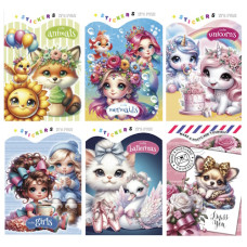 розмальовка Мандарин 13,5х19см. 16стор. з наліпками на скобі  Р099  (20)