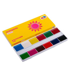 фарби акварельні Гамма (НВ) "Малята" 12кол. карт.кор. без пензлика  100102  (14)