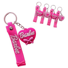 брелок гумовий серце Барбі зі стрічкою  3185  (12)