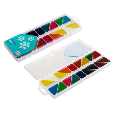 фарби акварельні Гамма (НВ) "Мозаїка" 18кол. пласт.кор. без пензлика  300104  (12)
