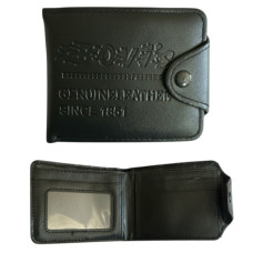 гаманець чоловічий ПВХ 11х9,5х1,5см., з кнопкою  40-5  (12/300)