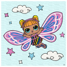 картина за номер. Ідейка 40х40см. "L.O.L. Surprise! O.M.G. Fairies Flutterstar"  КНО1090