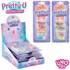 бісер намистини, підвіски, нитки, на бліст., 20шт. в диспл. 27х21х13см.  M 4992 UA  (240)