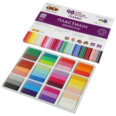 пластилін Zibi Kids Line CLASSIC 40кол./800гр.  ZB.6242  (6)