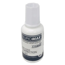 коректор з пензликом Buromax   20мл., спиртова основа  BM.1003  (12/576)