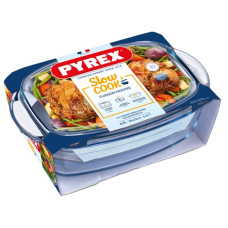 каструля скляна жаростійка Pyrex Essentials прямокутна 4,6л. 37,4х22,2см.  466А000