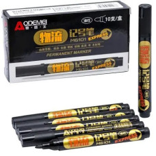 маркер Aodemei перманентний товстий чорний  M6101  (10/1440)