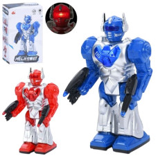 робот 21,5см., ходить, звук, світло, на батар. в кор. 12,5х22х7см.  27162  (48)