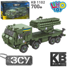 конструктор військова техніка 700 дет. в кор. 40х27х7,5см.  КВ 1102  (8)