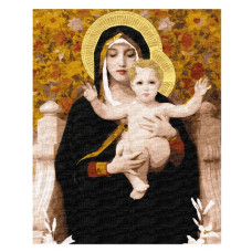 картина за номер. Ідейка 40х50см. "Мадонна з ліліями"  КНО4905