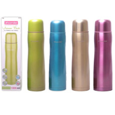 термос Kamille 1,0л. з нержав. сталі, 1 чашка  2000А