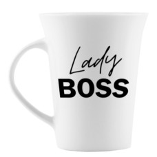 чашка Kvarta 360мл. "тюльпан" "Lady boss" в подар. кор.  1698  (9)