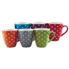 кухоль порцеляновий 340мл. Горох mix  KW 113  (6/36)