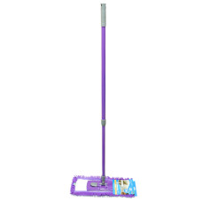 швабра Lux телескопічна, мет., мікрофібра "локшина" з підкладкою  9029 Feniks