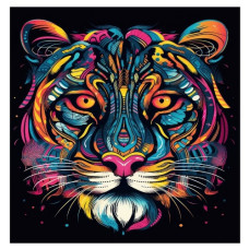 картина за номер. Strateg 40х40см. "Фантастичний тигр"  AV4040-13