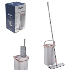 набір для прибирання Lavine відро вертикальне 10л. + швабра  LN-1003