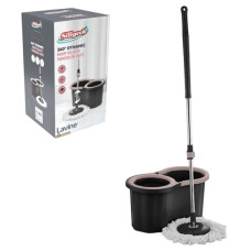 набір для прибирання Lavine відро кругле 16л. + швабра з автоматичним віджимом 2 в 1  LN-1012-20