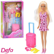 лялька DEFA 30см., валіза, аксесуари, в кор. 19х32х5,5см.  8801  (24)