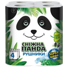 рушник паперовий Сніжна панда двошаровий, набір 4шт.  (8)