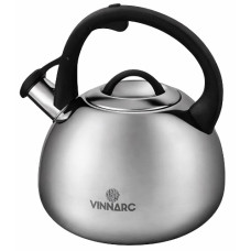 чайник Vinnarc нержав. зі свистком 2,5л.  VN-5219