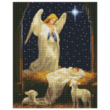 алмазна мозаїка Ідейка 40х50см. "Під захистом янгола"  АМО7865