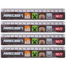 лінійка YES 15см. "Minecraft"  370691  (20/100)