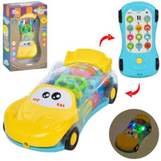 машинка-телефон 15см., звук, світло, рухливі деталі, на бат. в кор. 19х11,5х5см.  3216  (36)