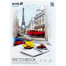 скетчбук Kite Creative для робіт маркерами А4/30арк.  К-1281  (1/25)