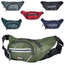 сумка-бананка 33х15х4,5см., 4 відділення, застібка-блискавка, в кул. 23х16х2см.  МК 5502  (30)