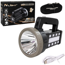 ліхтарик пл. 19,5х10,5см., акум., USB-зар., в кор.  9602  (40)