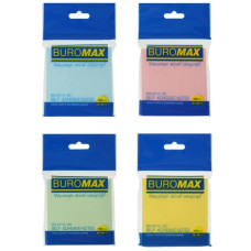 блок з клейким шаром Buromax 76х 76мм. 100арк. асорті  ВМ.2312-99  (12/216)