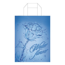 пакет з петлевою ручкою 24х30см. Water flower ламінований  (50/1000)