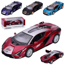 машина Kinsmart мет. інерц. 12,5см., гум. кол., відч. двері, в кор. 16х7х7,5см.  KT 5431 WF  (24)