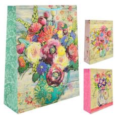 пакет подар. паперовий 31х42х12см. "Glass vase"  TL00047-L  (12/360)