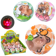 м`яч дитячий фомовий антигравітаційний капібара 6,3см., 12шт. в диспл. 26х7х20,5см.  MS 4901  (192)
