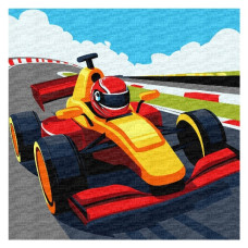 картина за номер. Ідейка 30х30см. "Яскраві перегони"  КНО8559