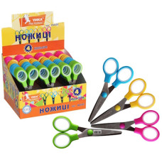 ножиці Умка дитячі 13,3см., потовщені двоколірні ручки  НЦ407  (36/432)