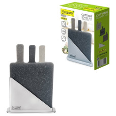 набір дошок кухонних Maestro пластикових 3шт. + підставка  MR-1789TG