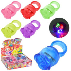 каблучка дитяча троянда 4см., світло, на батар., 50шт. в диспл.  LR-2  (50/600)