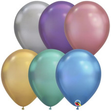 кульки повітряні Італія хром асорті 28см./11", ціна за упак. - 100шт.  3102-0522